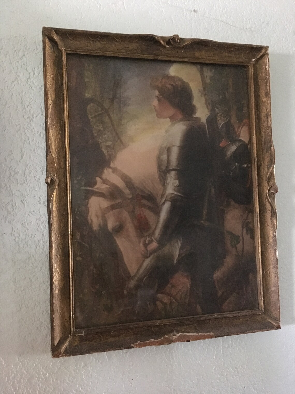 Antique Sir Galahad Print Frederick Watts Knight in Etsy
