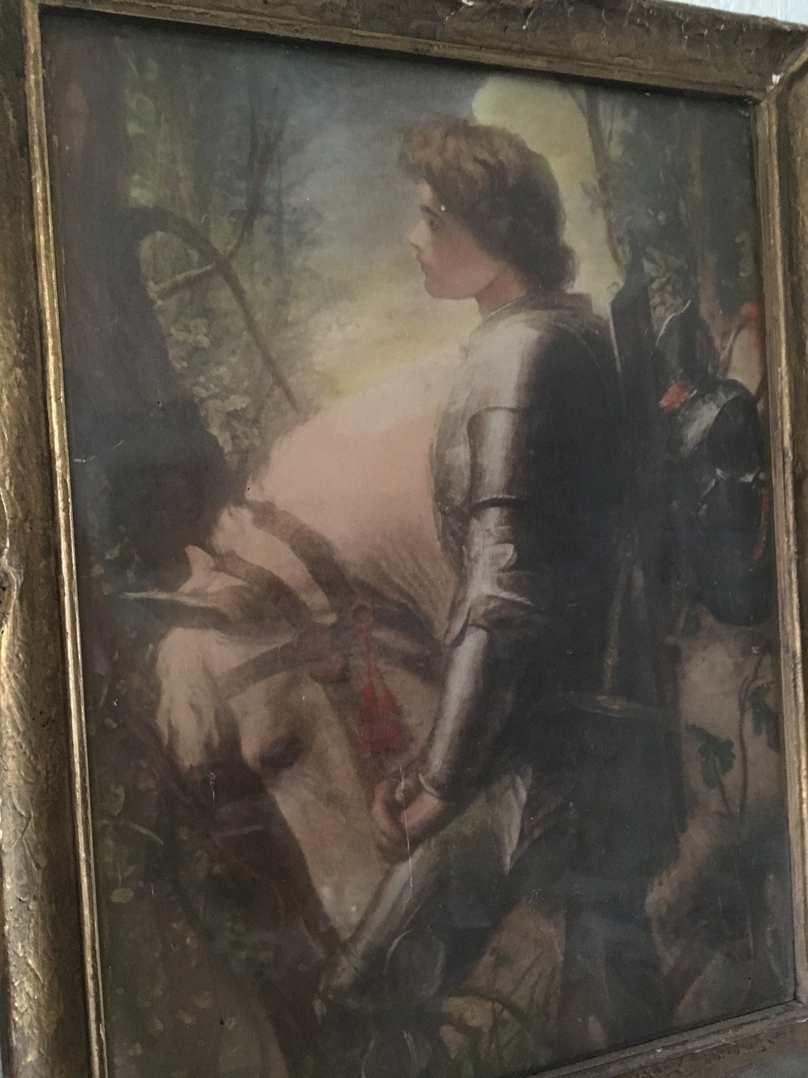 Antique Sir Galahad Print Frederick Watts Knight in Etsy
