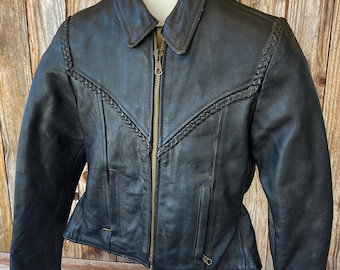 Vintage Leather Jacket Size Small