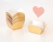 Gold Foil Mini Cups - Pack of 20