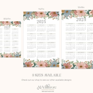 2025 Year at a Glance Calendar | Year at a Glance Calendar Makes a ...