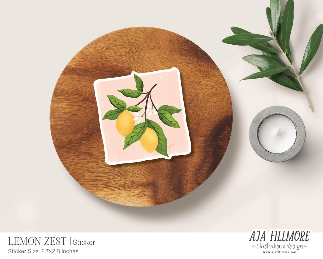 Lemon Store Sticker Lemon Sticker | Lemon Branch Sticker, Lemon Stickers, Laptop Sticker ...