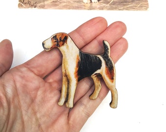 Large Fox Terrier brooch OR necklace
