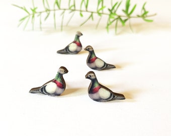 Tiny Pigeon earrings