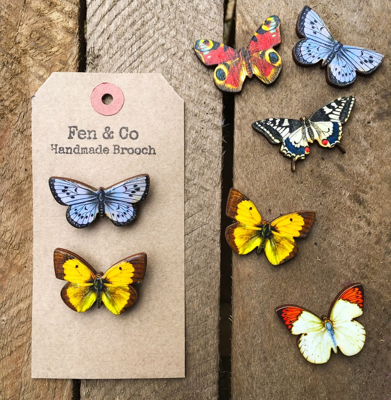 Butterfly accessories butterfly brooches butterfly pins Etsy