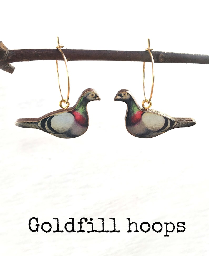 Pigeon Necklace Pigeon Jewellery Set Etsy Sweden