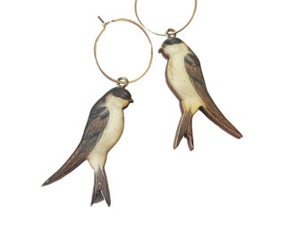 Dangle Swallow earrings OR Swallow necklace