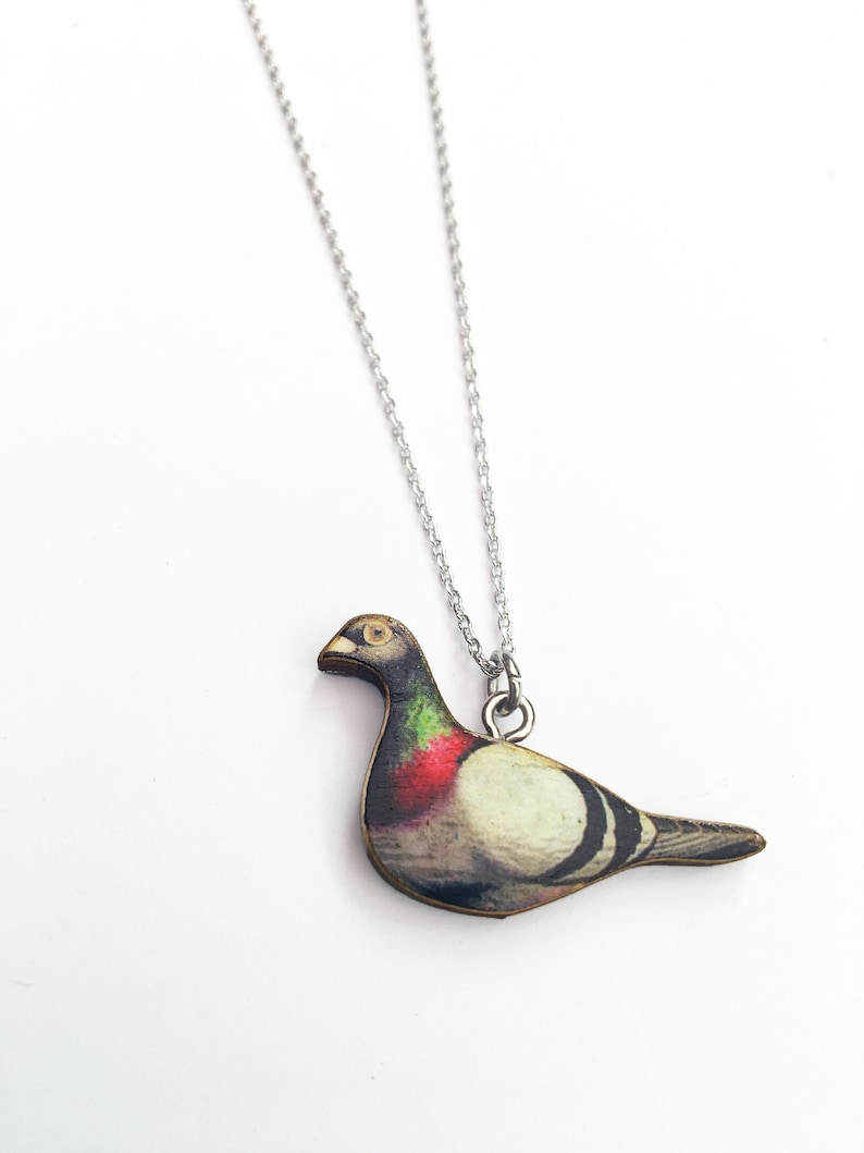 Pigeon Necklace Pigeon Jewellery Set Etsy Sweden