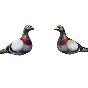 Pigeon pin bird lover gift image 3