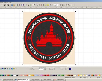 Custom 4" Antisocial Social Club patch