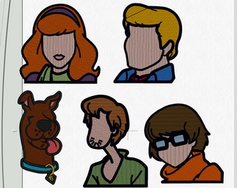 Scooby Gang embroidered patches - iron on