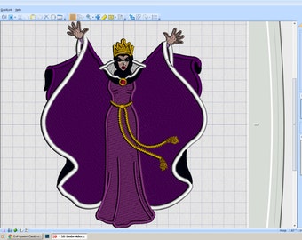 Embroidery Iron-on Patch - Evil Queen Standing with arms raised