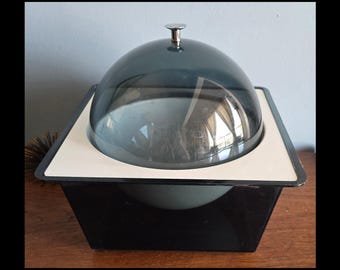 MCM smoke grey and white ice bucket or cold server.