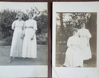 Found Images. Female pairs circa 1914 2 piece.