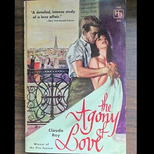 1960 paperback book The Agony of Love by Claude Roy.