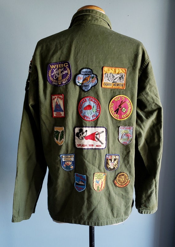 Groovy hippy counterculture army shirt, jacket wi… - image 7