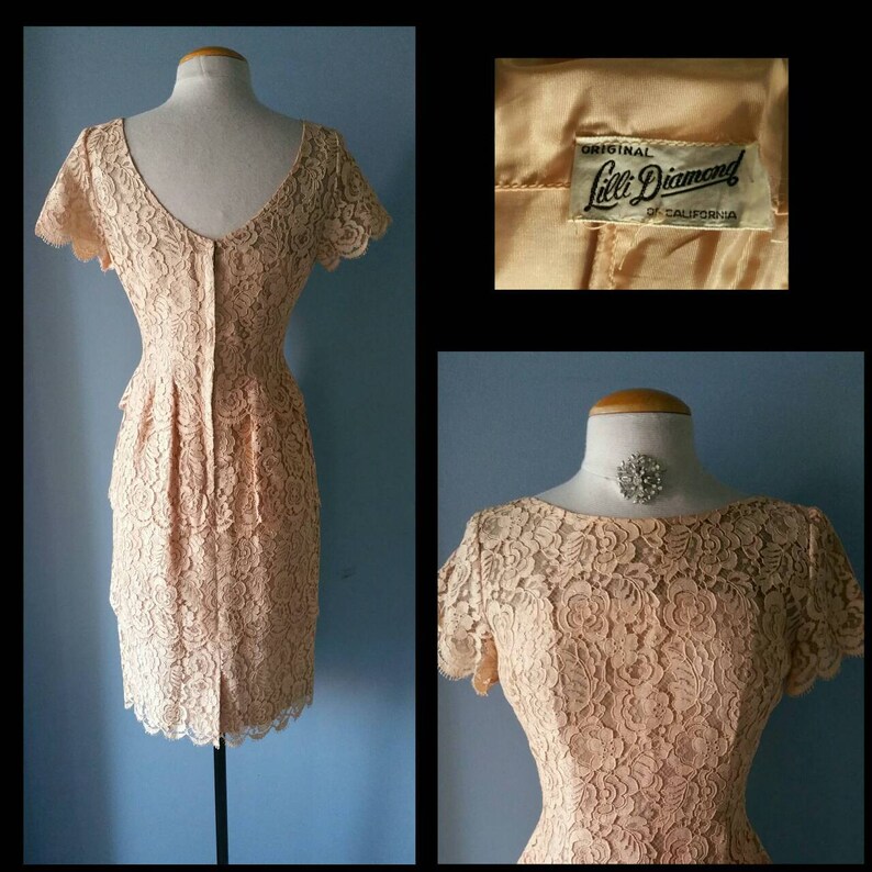 Vintage lace Lilli Diamond cocktail dress