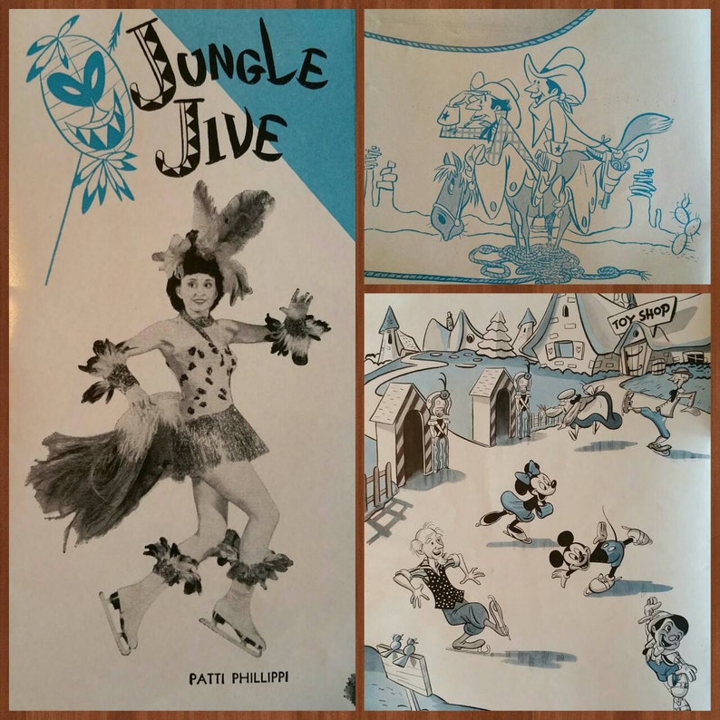 Disneys ice capades of 1950 souvenir program.