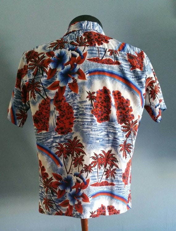 Vintage mens Hawaiian shirt by King Arthur vacati… - image 2