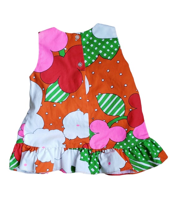 Authentic vintage flower power toddler dress. - image 9
