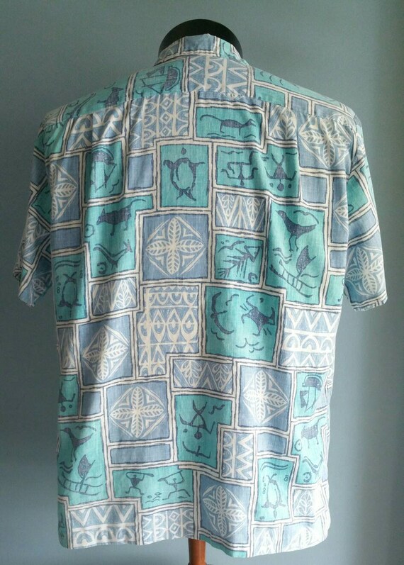 Vintage tapa print hawaiian shirt by Kai-Nani. - image 5