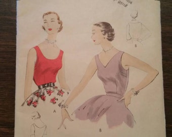 1955 Vogue blouse pattern #7332