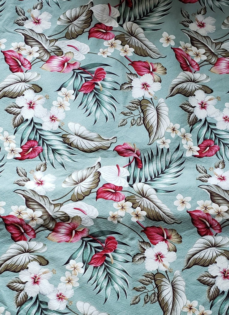 Trendtex Tropical Hawaiian Fabric Panels. 37 X 55 Each. Etsy