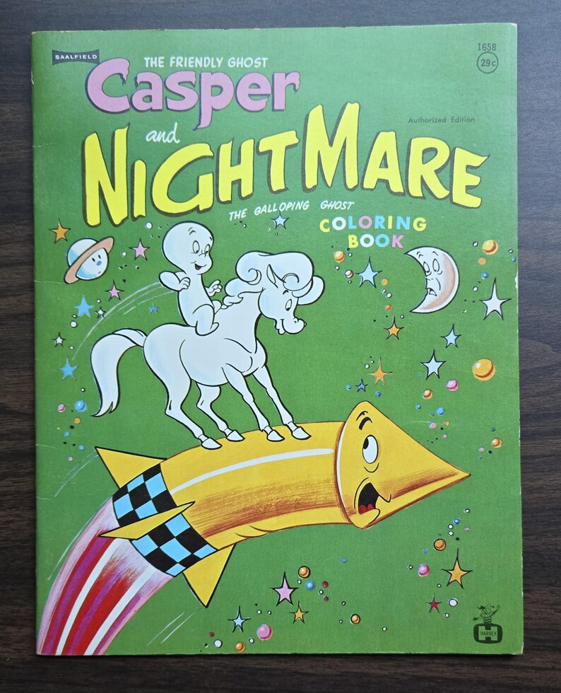 1968 Casper the Ghost Unused Coloring Book. - Etsy