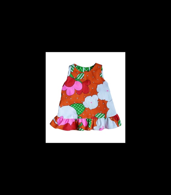 Authentic vintage flower power toddler dress. - image 1