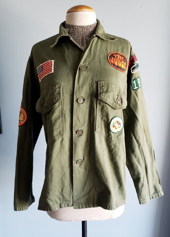 Groovy hippy counterculture army shirt, jacket wi… - image 5
