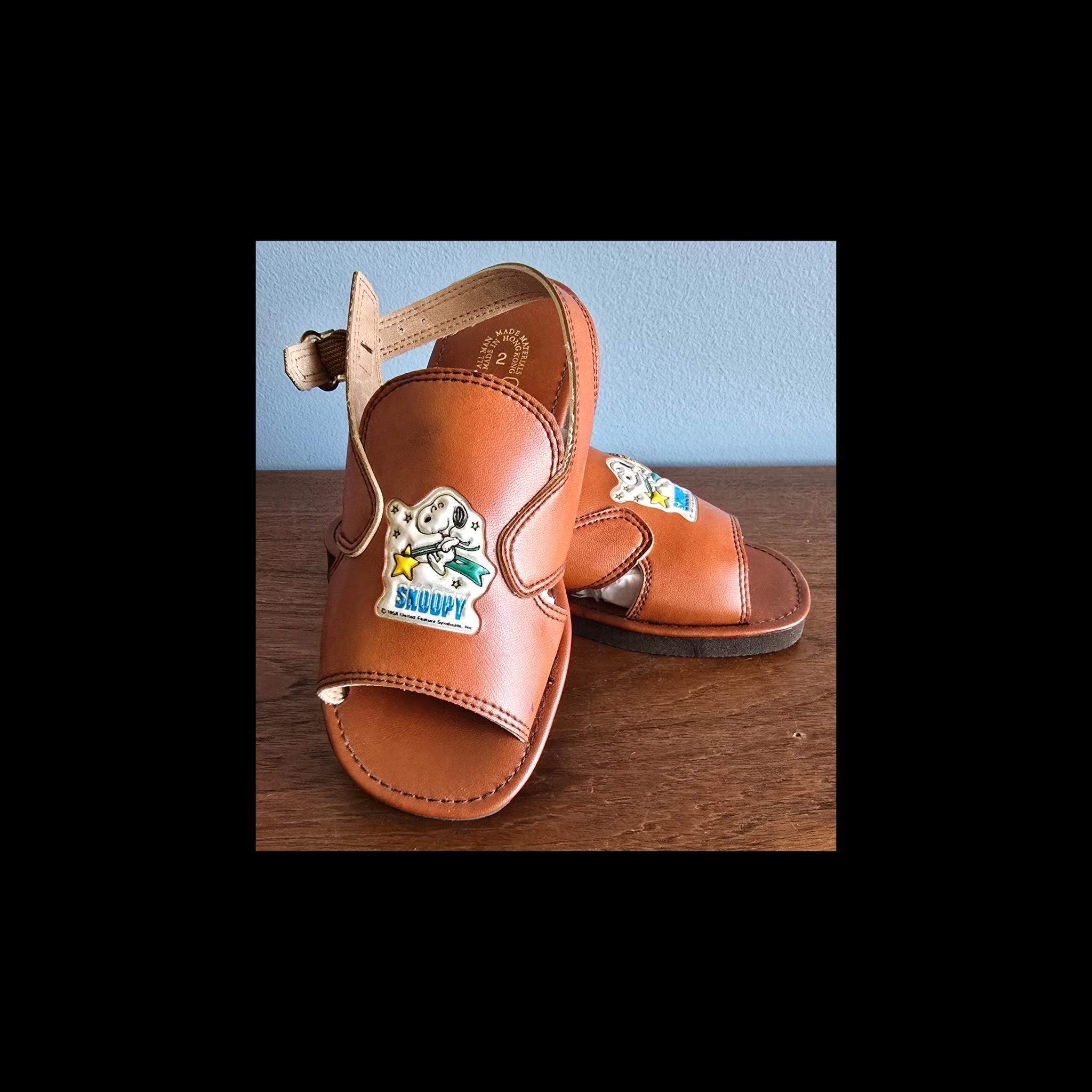 Snoopy Sandals - Etsy