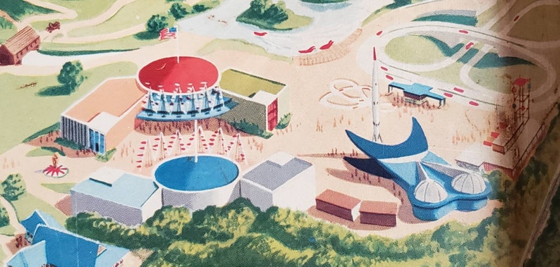 1950s Disneyland metal serving tray.