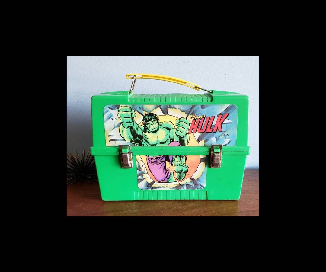 Vintage Plastic the Incredible Hulk Lunch Box. Etsy