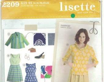 Simplicity 2209 Lisette Sleeveless Dress & Boxy Jacket Pattern Choose Size Uncut