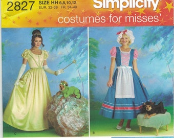 Patron De Costume Simplicity 2827 - Taille Misses & Chien / 6-12