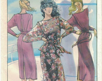 Butterick 6687 Nicole Miller for PJ Walsh Dress Pattern Uncut Size 12 B34