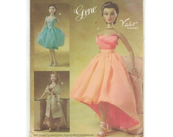 Vogue 8055 Gene Violet Waters Fashion Doll Clothes Pattern 1959 Bouffant Dress Uncut
