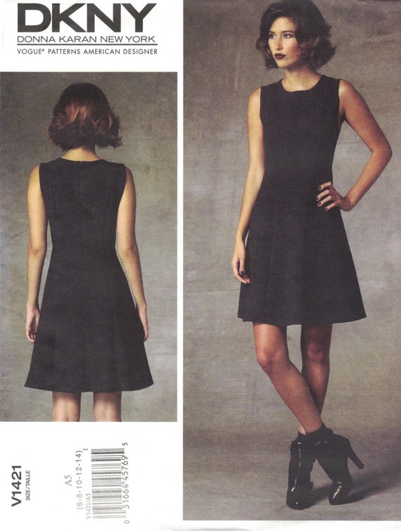 donna karan fit and flare dress