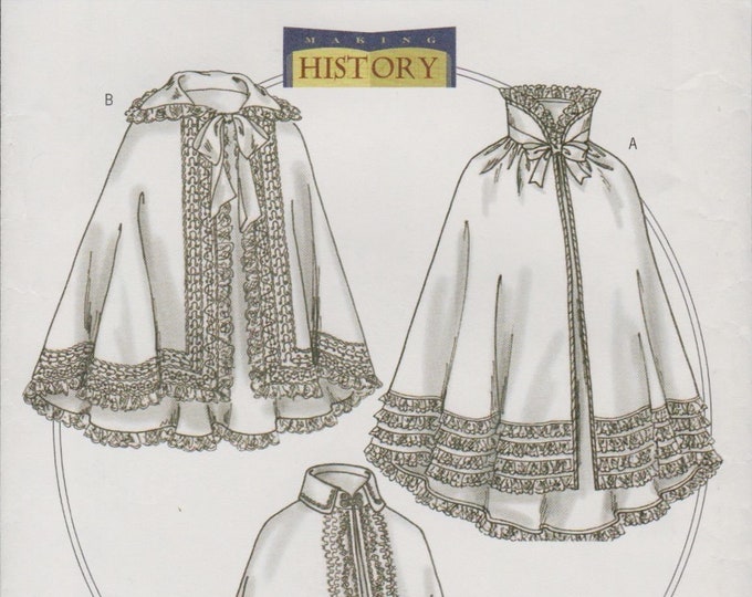 Butterick 4419 Making History Victorian Cloak Cape Costume Pattern Size ...