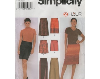 Simplicity 9569 Easy Pencil Skirt Pattern in 3 Lengths Misses Size 8 0 12 14 Uncut