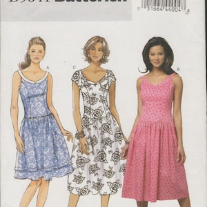 Butterick 5641 Fit and Flare Summer Dress Pattern Size 12 14 16 18 20 Uncut
