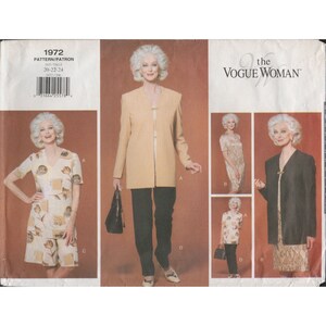 Vogue Woman 1972 Jacket, Dress, Top, Shorts & Pants Wardrobe Pattern Size 20 22 24 Uncut Carmen dell'Orifice