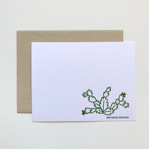 Cactus Letterpress Note Cards, Set of 8 image 3