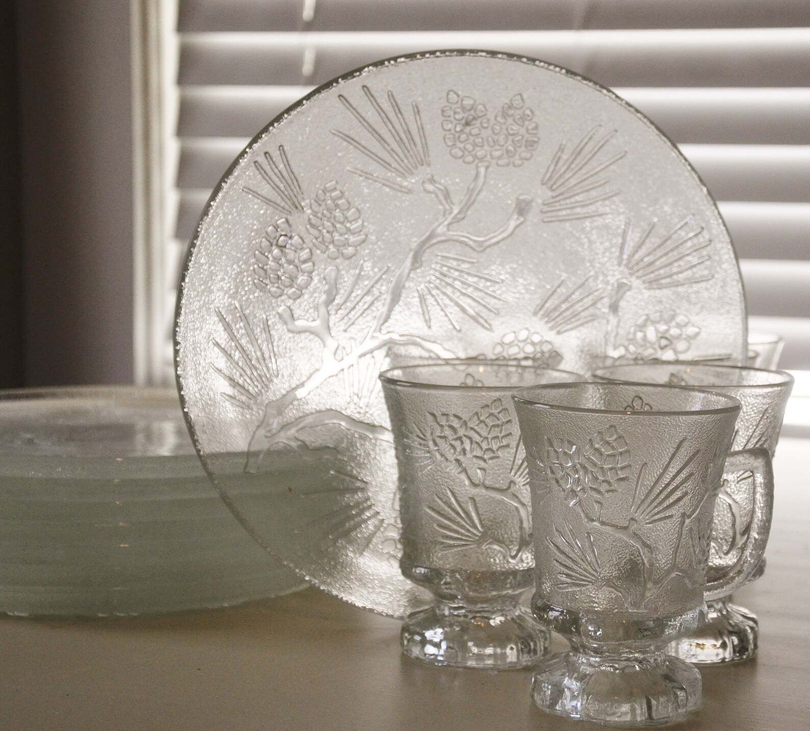 Tiara Ponderosa Pine Dinner Glassware dinnerware set by Etsy