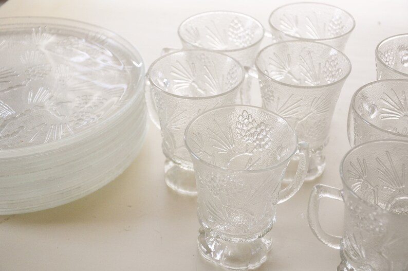 Tiara Ponderosa Pine Dinner Glassware dinnerware set by Etsy