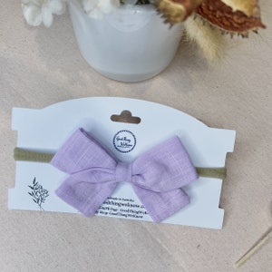 Baby headband, baby bows, baby gift, purple bows, baby hair accessories