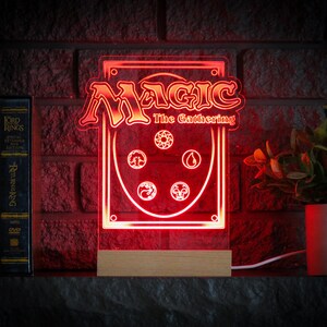 Magic The Gathering MTG-kaartspel met ledverlichting (middelgroot formaat)