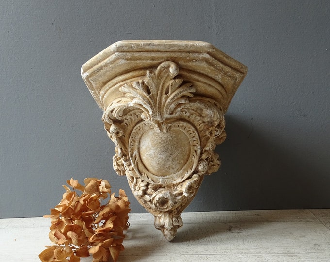 Antique Plaster Wall Console/plaster Wall Shelf/antique Plaster Corbel