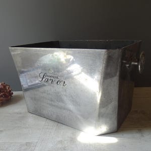 Huge LANSON Champagne Basin/Large French Cooler/Champagne Ice  Bucket./for 8 bottles.