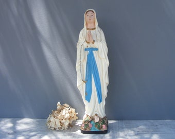 Our Lady of Lourdes Plaster Statue by Bacci House.